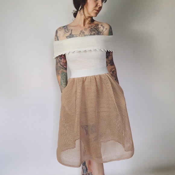 Self-Portrait Dresses & Skirts - SELF PORTRAIT Patricia Bardot Off Shoulder Dress